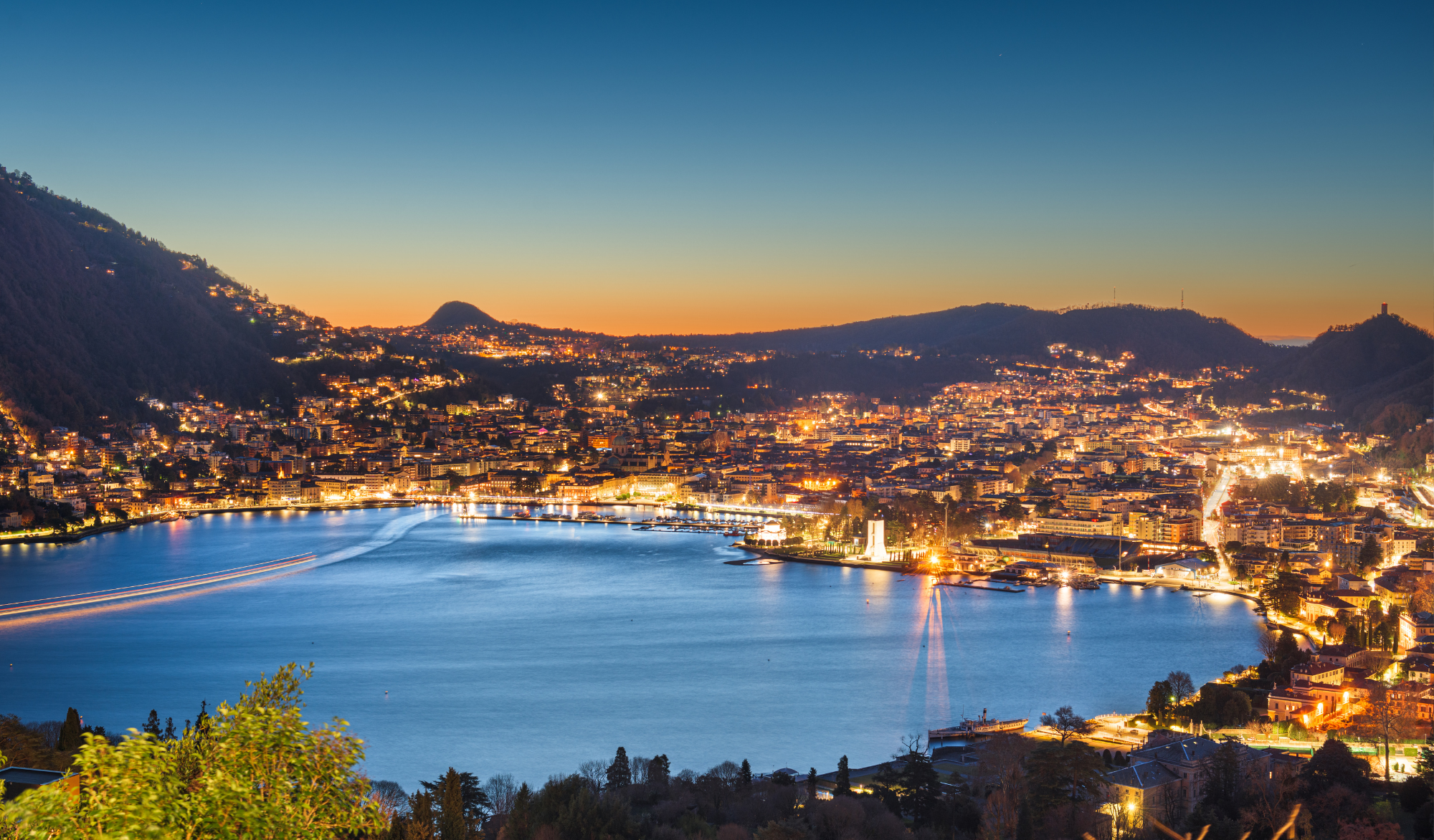 Sunset cruise Lake Como