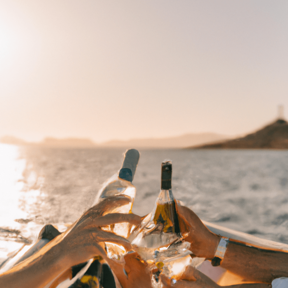 Swimming near Tavolara island Sardegna
