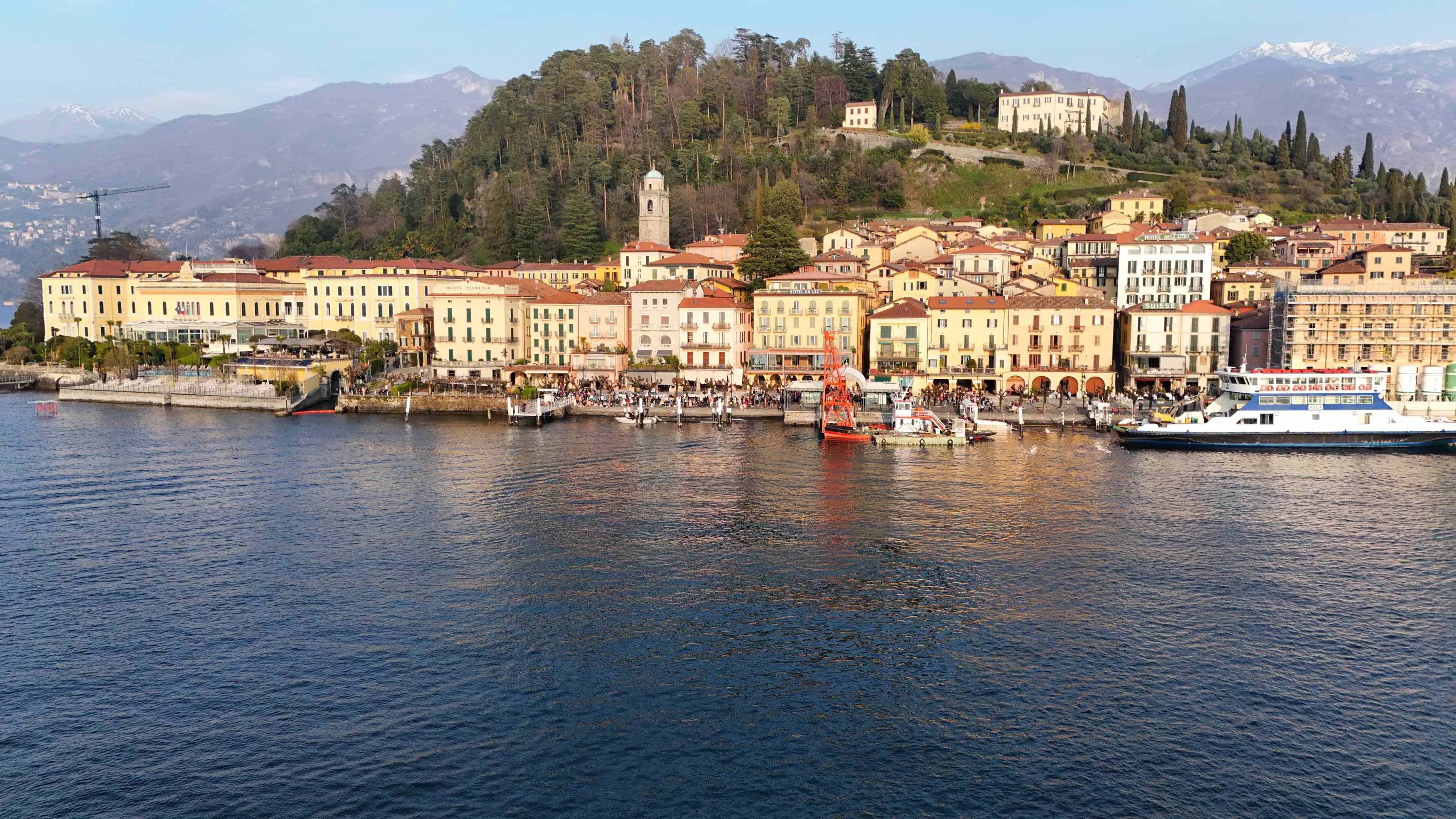 Bellagio seen from the water on Lake Como