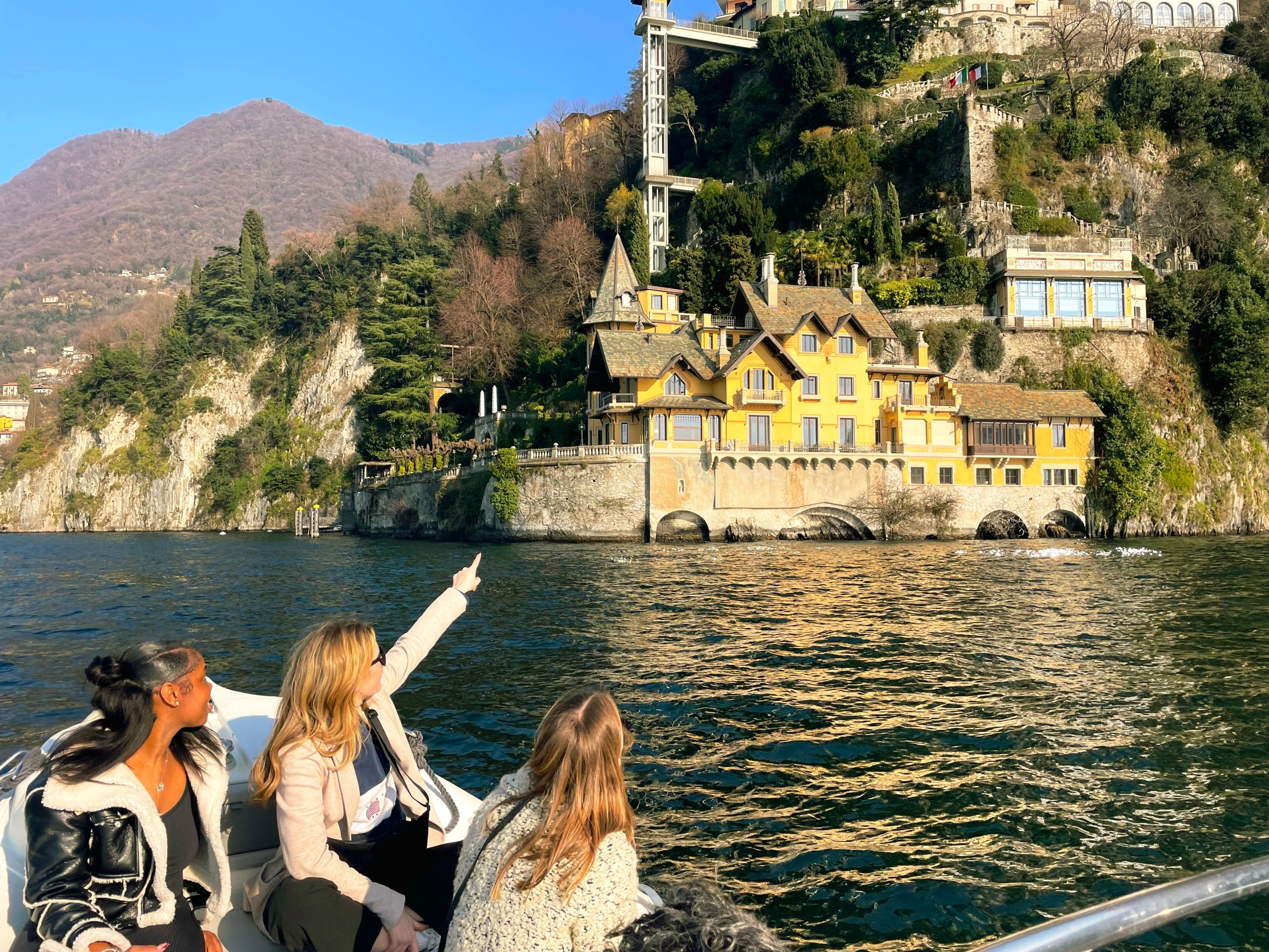 Boat Lake Como scenic experience
